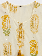 Pure Cotton Printed Straight Suit with Gota Patti Work