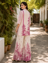 Mauve Pink Printed Cotton Co-ord Set