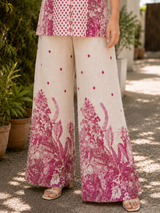 Mauve Pink Printed Cotton Co-ord Set